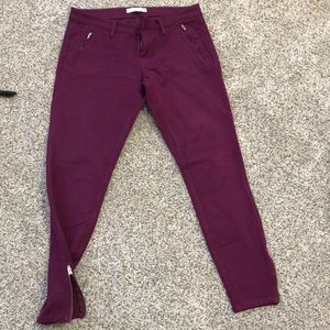 Banana Republic Sloan pants with zippers